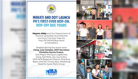Makati launches DOT’s ‘hop on, hop off’ bus tour .